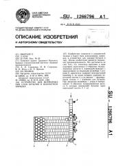 Устройство для формирования слоя бутылок в шахматном порядке (патент 1266796)