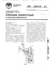 Устройство для посадки растений (патент 1491370)