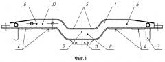 Рама для конструктивного ряда тележек железнодорожного подвижного состава (патент 2268181)