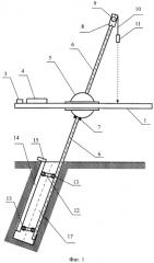 Устройство для определения параметров заложения нисходящих наклонных скважин и шпуров (патент 2575196)