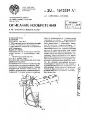 Рабочее оборудование для окашивания каналов (патент 1615289)