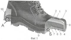 Виброзащитная обувь (патент 2438541)