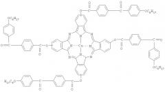 Тетра-4-({4 -[(4"-октилоксибензоил)окси]бензоил}окси)фталоцианин меди (патент 2313545)