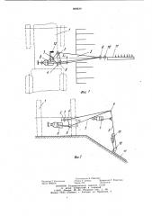 Механизм навески режущего аппарата косилки для окашивания откосов каналов и дамб (патент 869630)