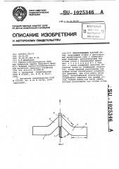 Плоскорежущий рабочий орган (патент 1025346)