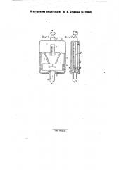 Приспособление к манометру, компенсирующее давление среды на поплавок или поршень его (патент 28046)