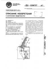 Устройство для санитарной обработки животных (патент 1256727)