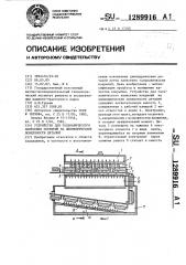 Устройство для гальванического нанесения покрытий на цилиндрические поверхности деталей (патент 1289916)