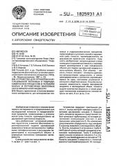 Устройство для отработки и исследований тепловых и гидродинамических процессов в условиях малых и переменных массовых сил в криогенной жидкости (патент 1825931)