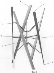 Ветряная турбина с вертикальной осью вращения (патент 2470181)