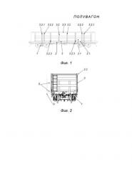Полувагон (варианты) (патент 2657703)