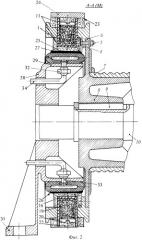 Охлаждаемый двухступенчатый ленточно-колодочный тормоз (патент 2352833)