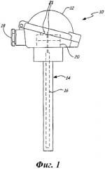 Компактный датчик температуры с усовершенствованным соединением выводов (патент 2324154)