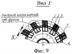 Двухпроходная комбинированная сборная червячная фреза с упрочнением (патент 2456137)