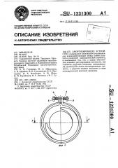 Амортизирующее устройство (патент 1231300)