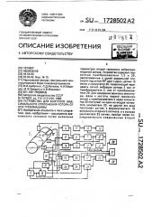 Устройство для контроля максимального отклонения ротора от оси турбомашин (патент 1728502)