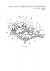 Кресло для транспортного средства с независимыми опорами для бедер (патент 2661243)