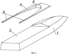 Устройство для проведения гидродинамических испытаний в опытовом бассейне моделей быстроходных судов с воздушной каверной (патент 2535384)