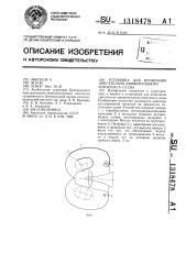 Установка для испытания двигательно-движительного комплекса судна (патент 1318478)