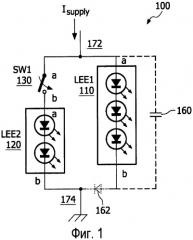 Переключаемая матрица световых элементов и способ действия (патент 2427983)
