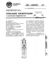 Тампонажный снаряд (патент 1260507)