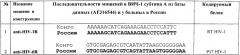 Кассетная генетическая конструкция, экспрессирующая две биологически активные siphk, эффективно атакующие транскрипты вич-1 субтипа а у больных в россии, и одну siphk, направленную на мрнк гена ccr5 (патент 2552607)