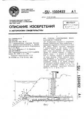Способ сооружения водоспускного туннеля (патент 1555422)