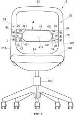 Спинка кресла (патент 2281677)