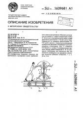 Устройство для тренировки спортсменов-единоборцев (патент 1639681)