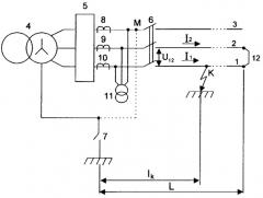 Способ определения удаленности однофазного замыкания в трехфазной линии электропередачи (патент 2244941)