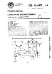 Цепная таль (патент 1248950)