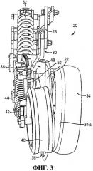 Устройство для установки скребкового узла на вспомогательной опоре дискового рыхлителя, которое допускает отклонение скребкового узла (патент 2540568)