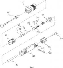 Оптоволоконный соединитель и способ его сборки (патент 2598774)