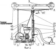 Пневмотранспортер сыпучих материалов (патент 2311332)