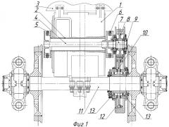Привод колесной пары рельсового транспортного средства (патент 2359852)