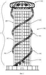 Башня-автодром (патент 2573347)