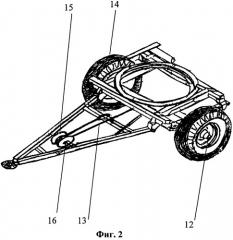 Тросопневматическое тягово-догружающее устройство прицепных систем колесных автопоездов (патент 2493018)