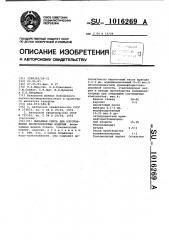 Сырьевая смесь для изготовления кислотоупорных изделий (патент 1016269)