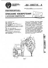 Устройство для сбора семян с деревьев и кустарников (патент 1005710)