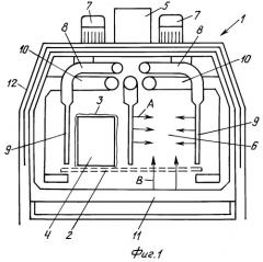 Усадочный туннель для осуществления процесса усадки термоусаживаемой пленки на упаковках или упаковочных элементах (патент 2440283)