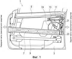 Конструкция двери транспортного средства (патент 2519165)