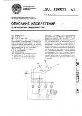 Способ регулирования плотности зеленого щелока в баке- растворителе плава содорегенерационного котлоагрегата (патент 1283273)