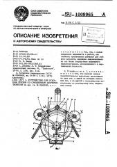 Устройство для подъема грузов со смещенным центром тяжести (патент 1009965)