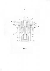 Регулировочный клапан для регулирования противодавления с клапанным картриджем (патент 2602720)