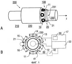 Способ и устройство для управления коллекторным качанием пучка электронов (патент 2411604)