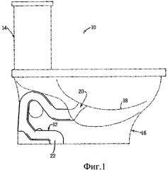 Туалет с улавливающим средством, имеющим воздушную заслонку (патент 2342497)