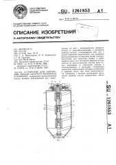 Устройство для обрушения сводов сыпучего материала в бункерах (патент 1261853)