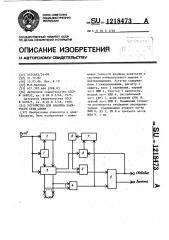 Устройство для анализа занятости сети связи (патент 1218473)