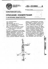 Устройство для определения погрешности изготовления конуса кинескопа (патент 1014065)