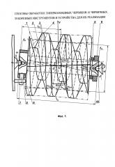Способы обработки гиперболоидных червяков и червячных зуборезных инструментов и устройство для их реализации (патент 2597933)